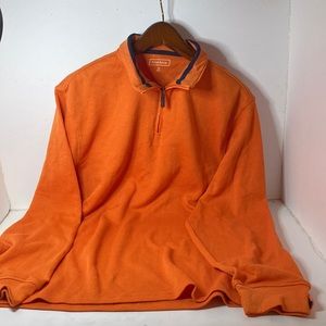 Club room, men’s extra large, long sleeve zipper opening neckline